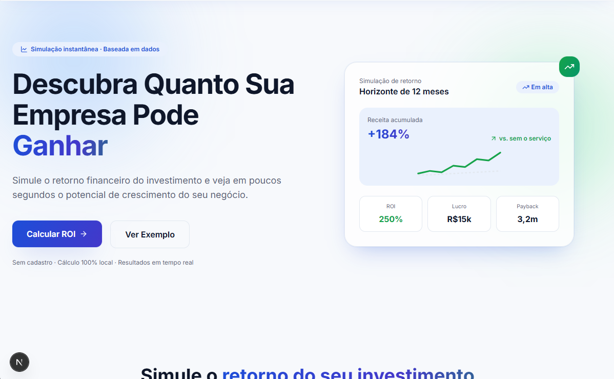Calculadora de ROI