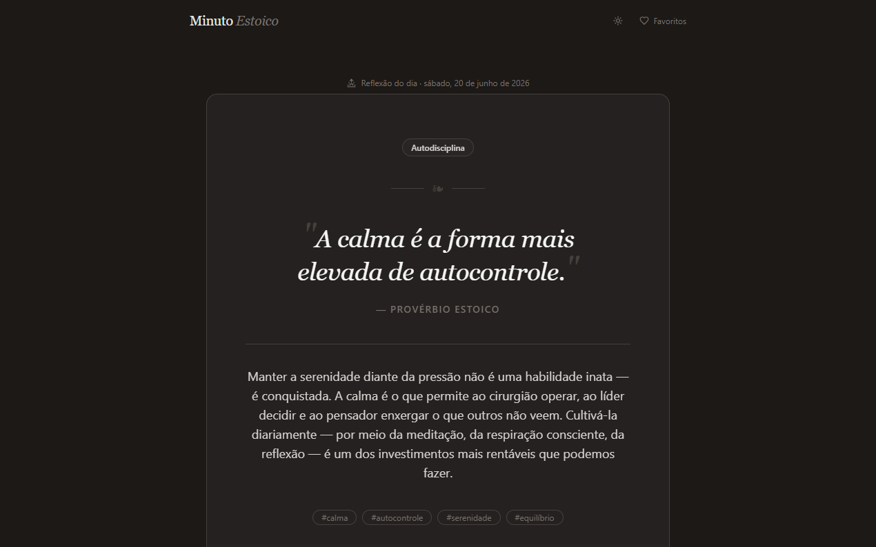 Minuto Estoico