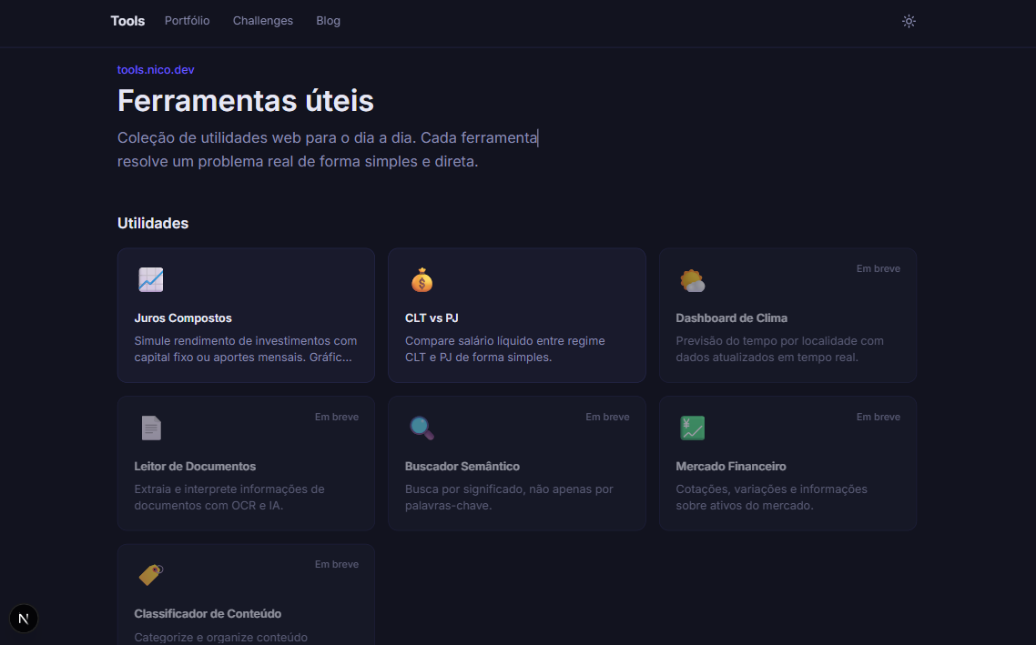 Tools — Ferramentas úteis